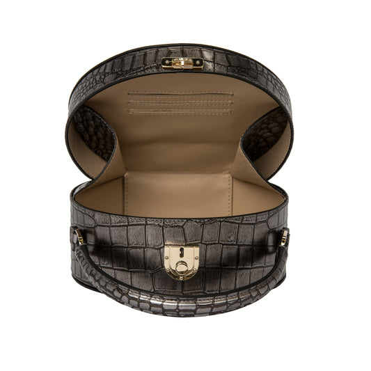 Alina Round Leather Bag