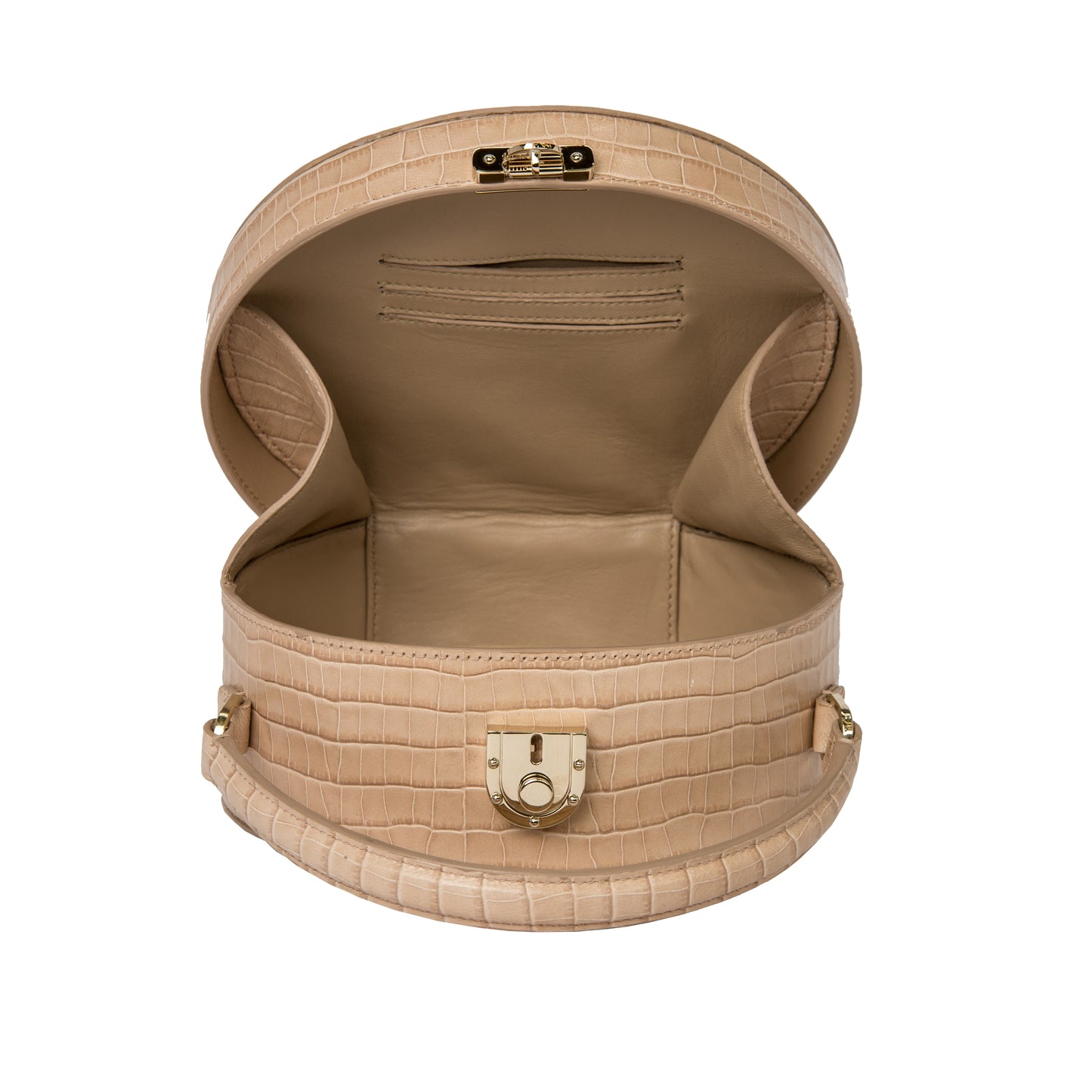 Alina Round Leather Bag
