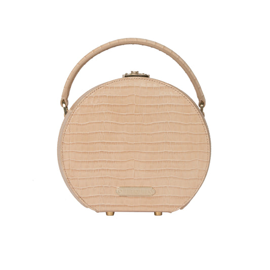 Alina Round Leather Bag