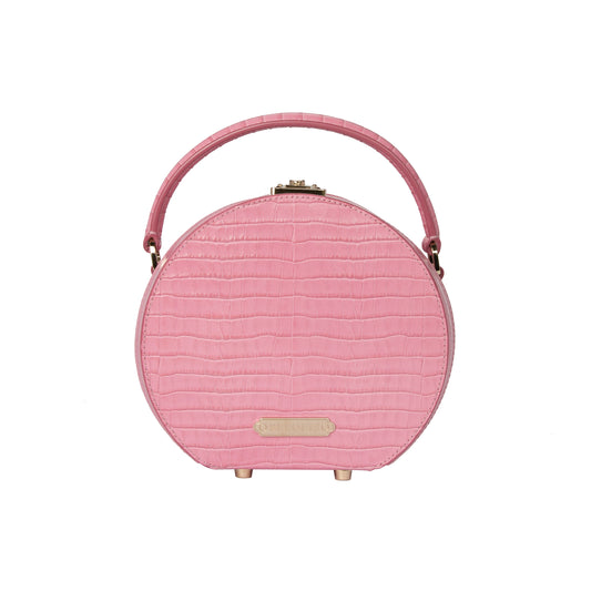 Alina Round Leather Bag