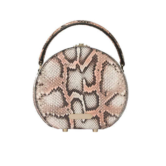 Alina Round Leather Bag