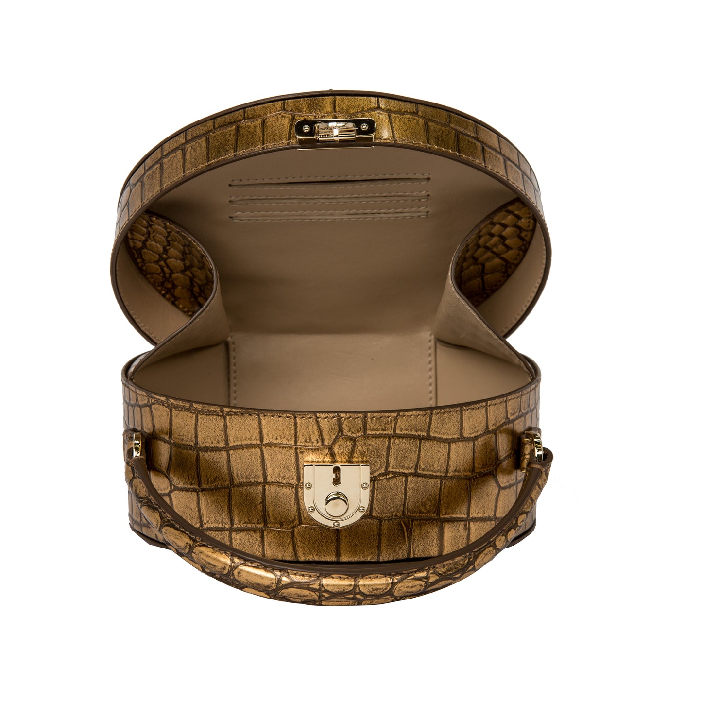 Alina Round Leather Bag