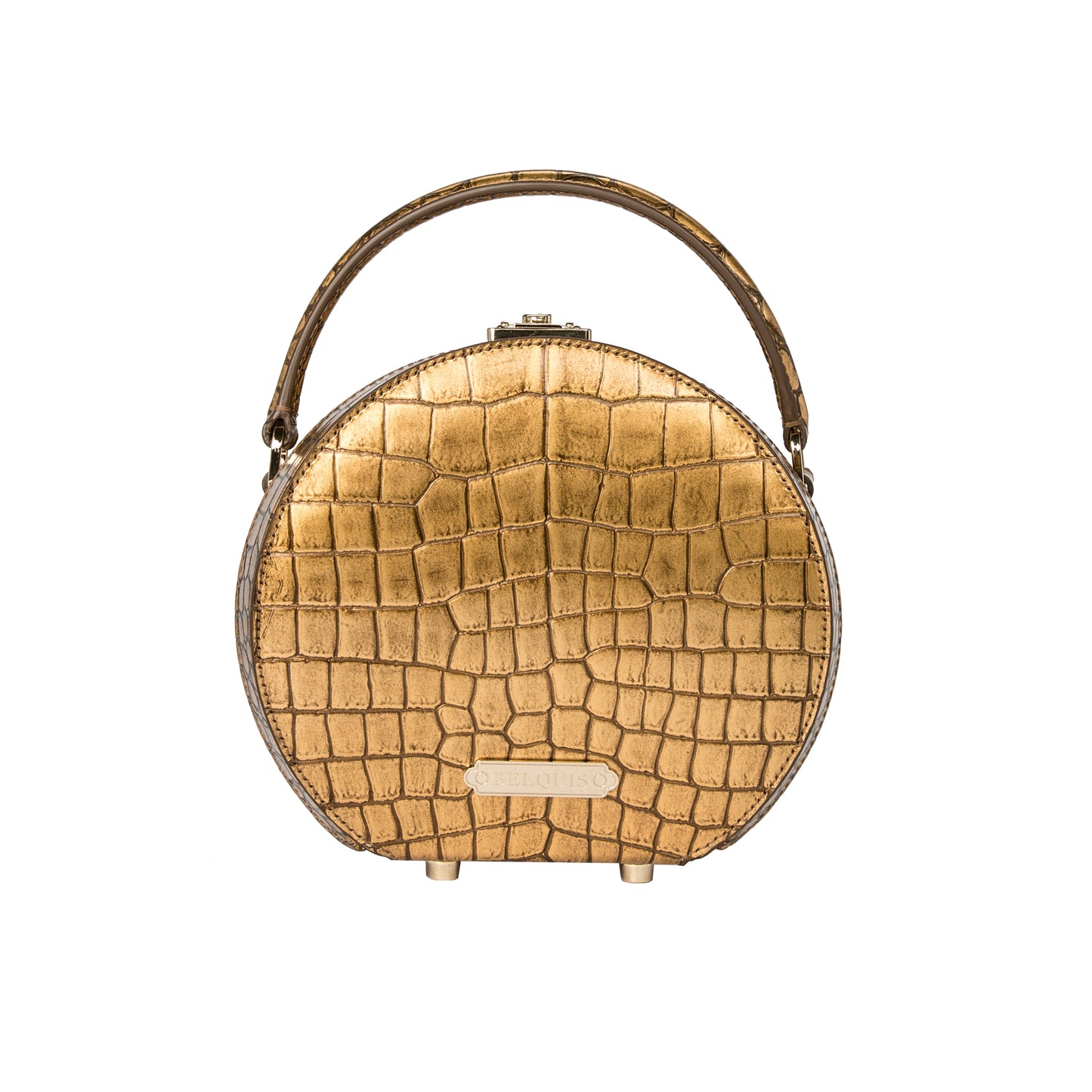 Alina Round Leather Bag