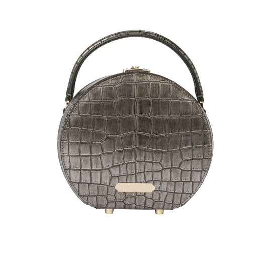 Alina Round Leather Bag