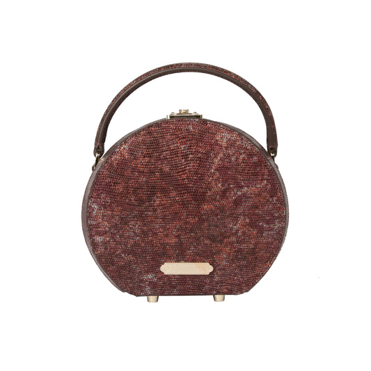 Alina Round Leather Bag